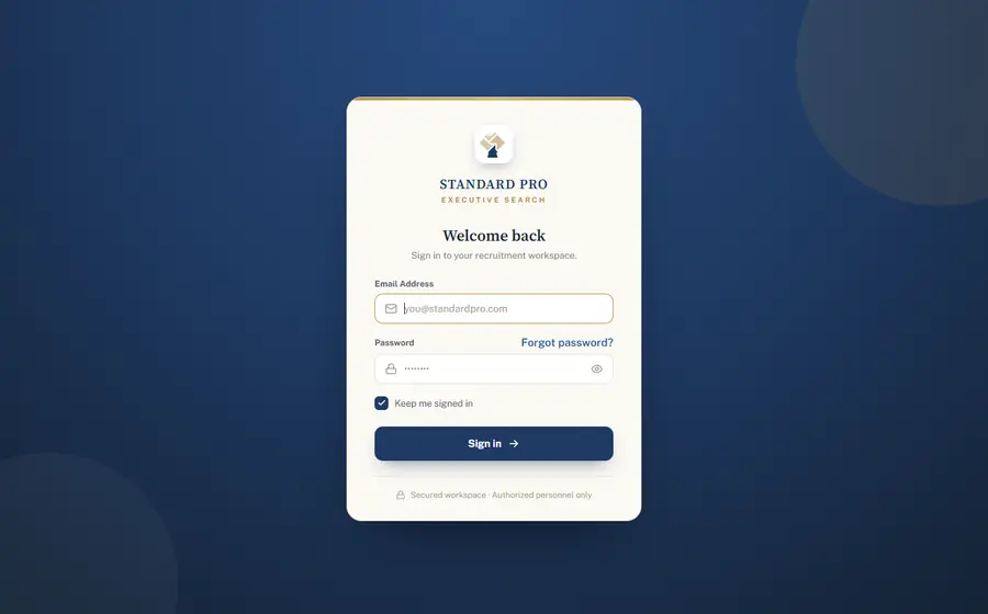 Recruitment CRM — screenshot